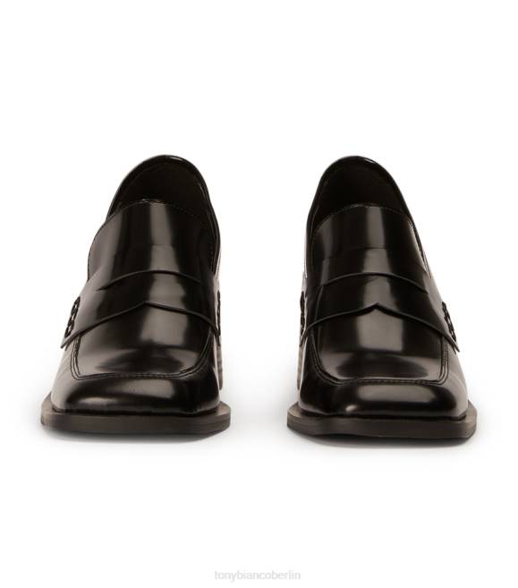 Slipper mit Absatz| de Tony Bianco Frauen Lomax Freizeitschuhe Schwarz hochglänzend 4624362